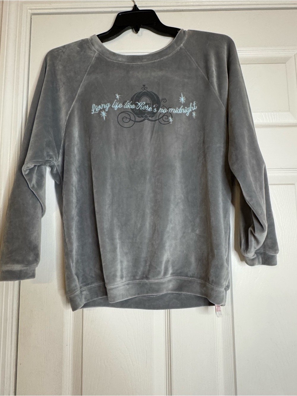 Disney Gray and White Care Label Close-Up